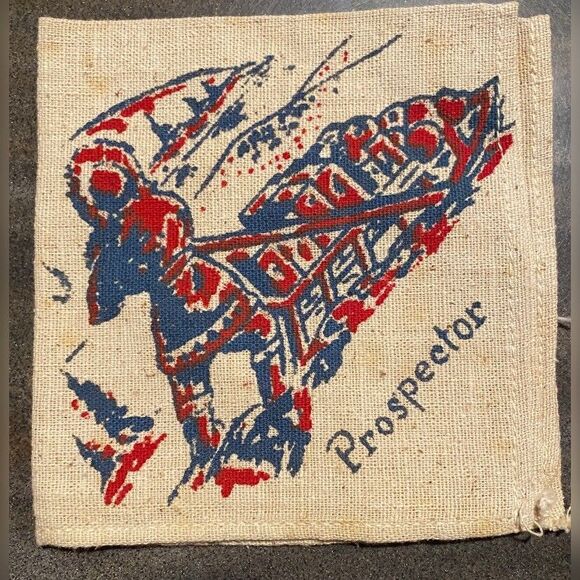 Lot Of 4 Napkins Alaska Husky Totem Prospector Beige Burlap 11” Square - Picture 5 of 6